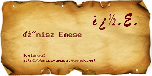 Énisz Emese névjegykártya