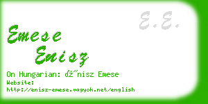 emese enisz business card
